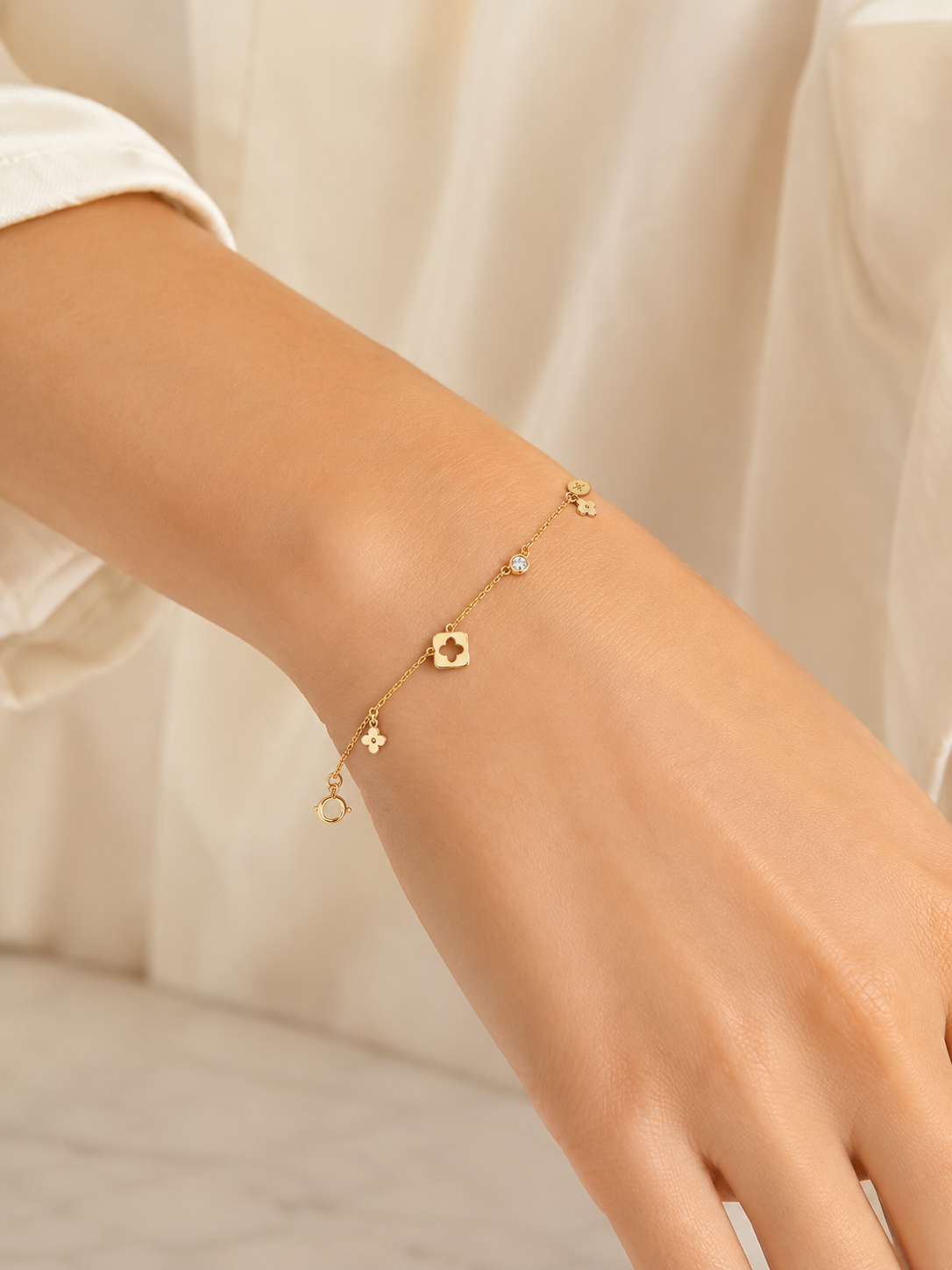 Butterfly and Ball Bracelet