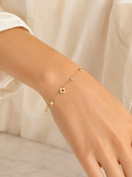 Butterfly and Ball Bracelet