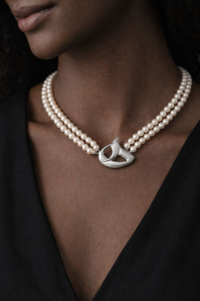 Aurelia Double-Strand Pearl Necklace