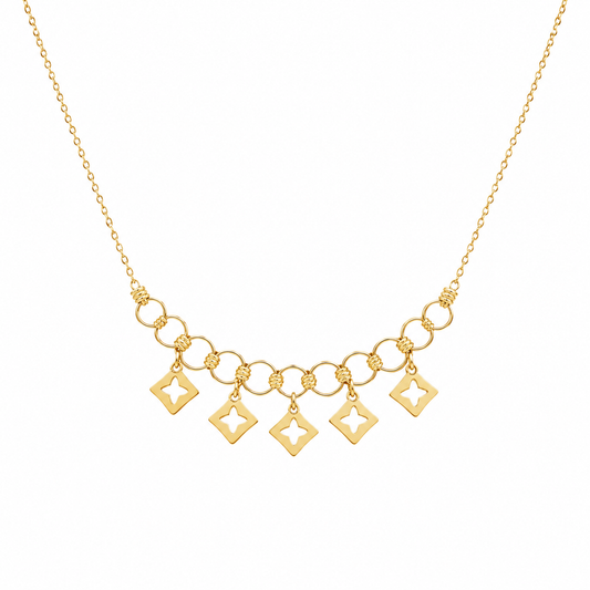 Golden Star Charm Necklace