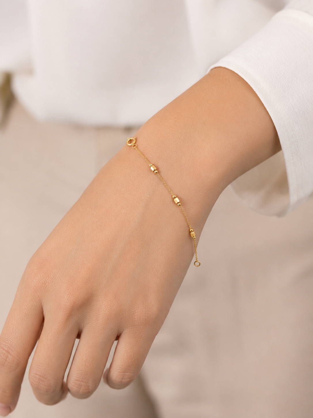 Cube and Ball Bracelet