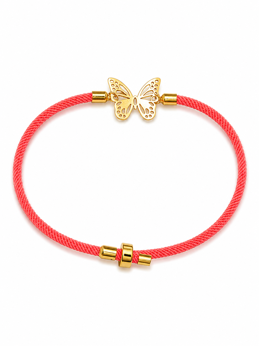 Butterfly Red Cord Bracelet