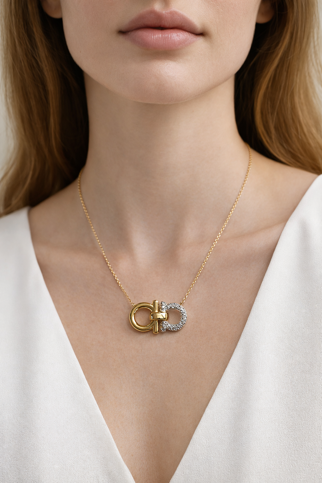 Double Horseshoe necklace