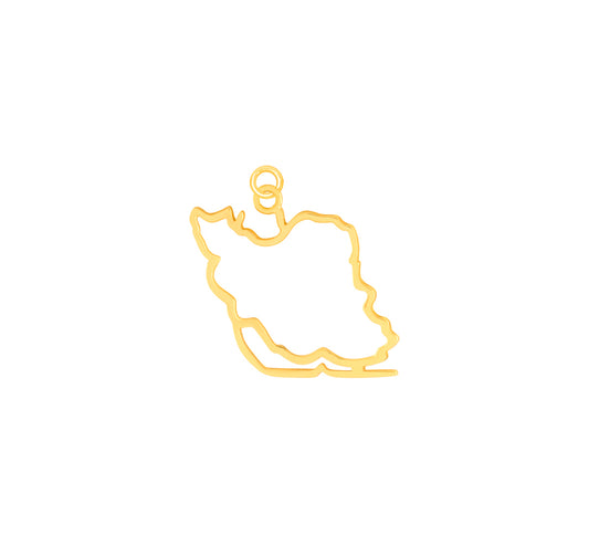Iran shaped pendant