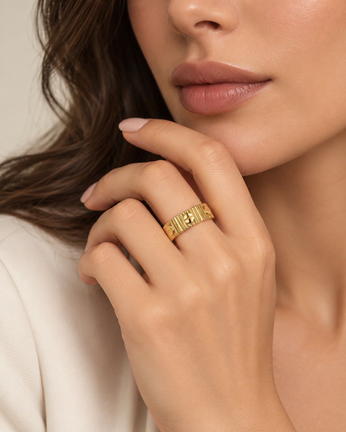 Fluted Band Ring