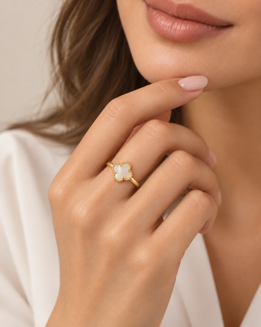 Pearl Clover Ring