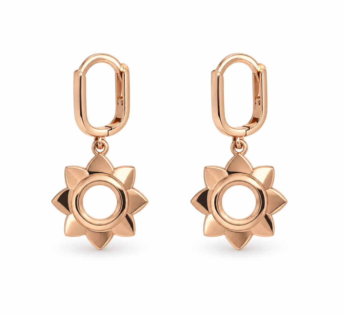 Rose Gold Lotus Jewelry Set
