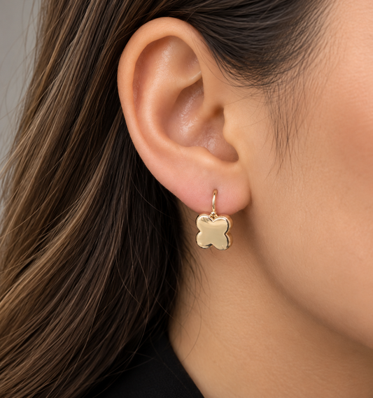 Clover Earrings – Polished Finish