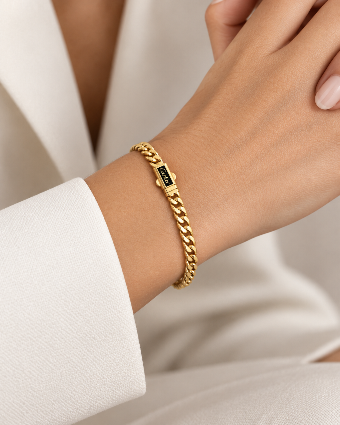 Cuban Link Bracelet – Cartier Style