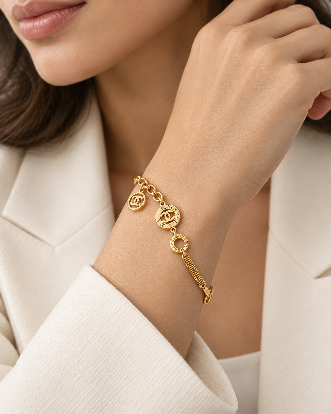 Chanel-Inspired Charm Bracelet