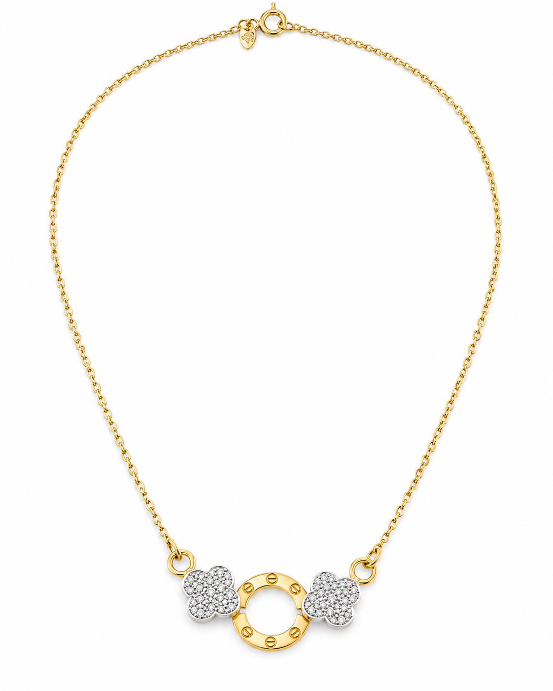 Clover Circle Necklace