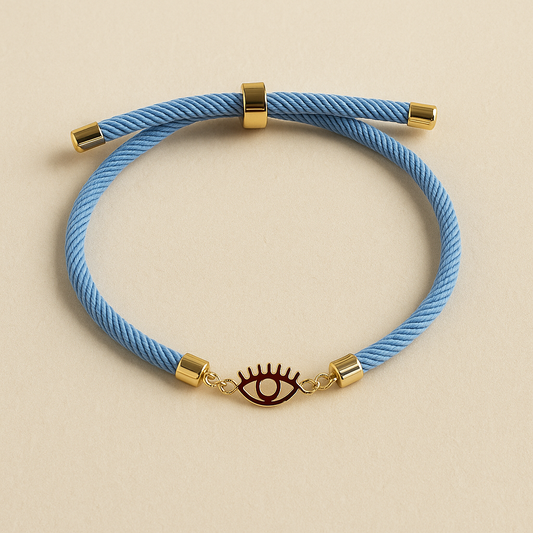 Kiara gold & cord bracelet