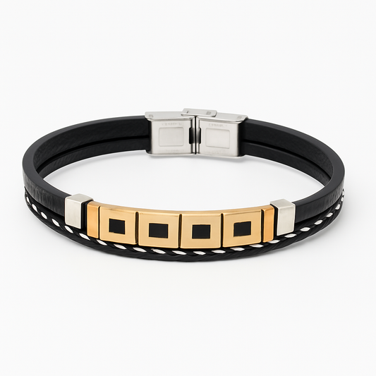 Men bracelet square