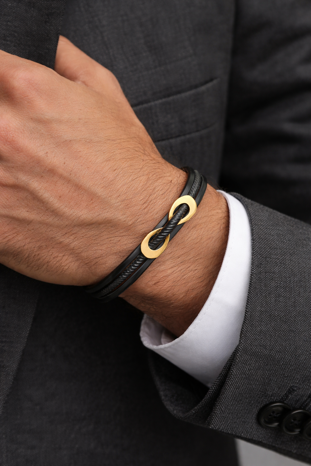 Infinity men bracelet