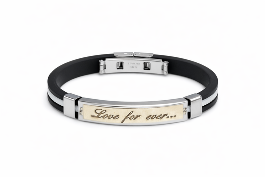 Love for ever … men’s bracelet