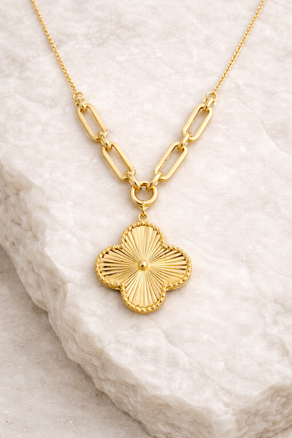 Laser Cut VanCleef Necklace