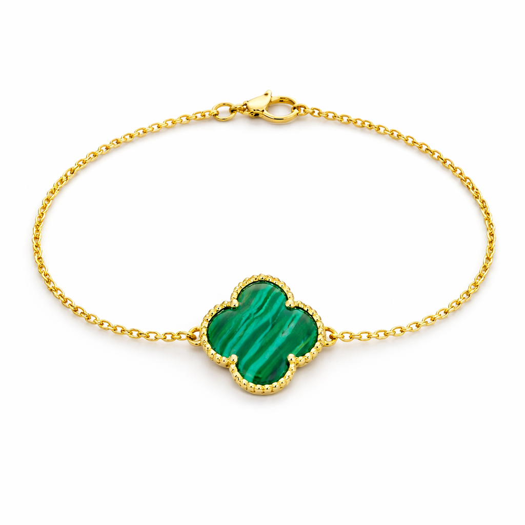 Green Van Cleef Clover Bracelet