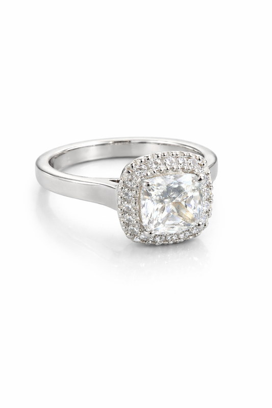 Cushion Halo Ring