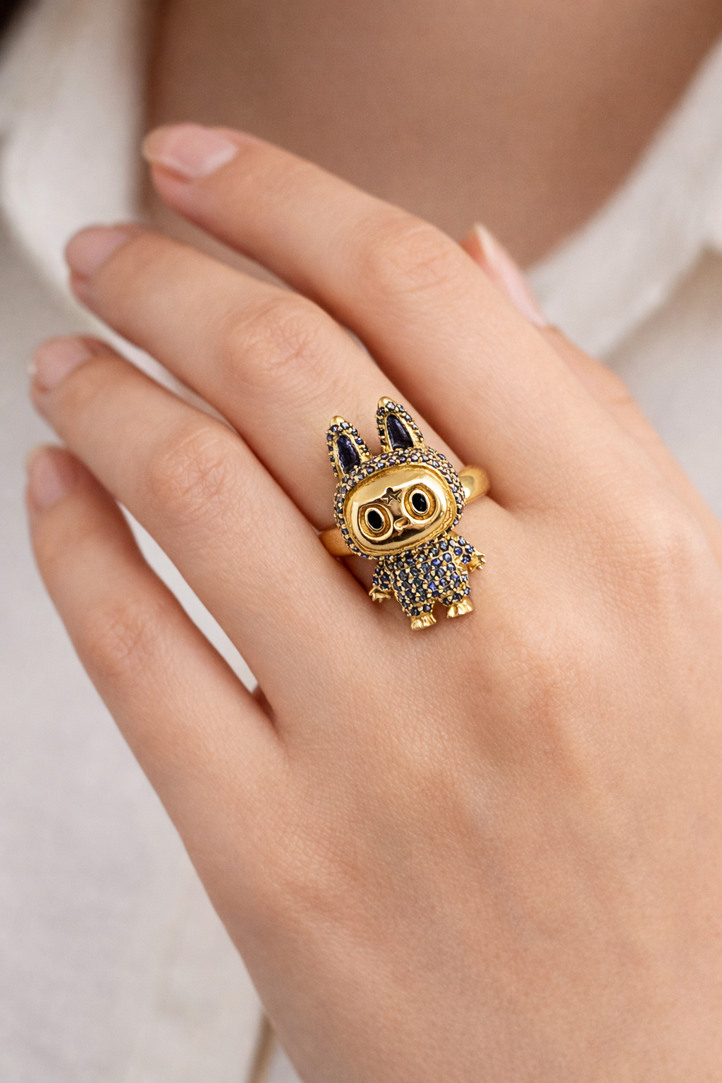 Labubu Gold Rings