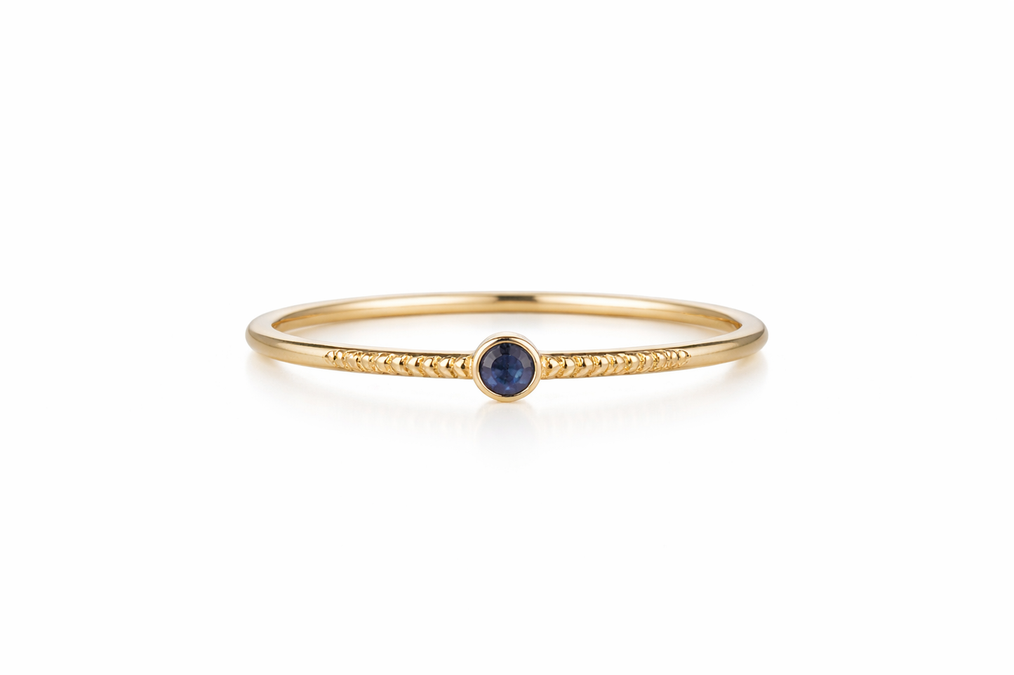 Blue Stone Minimal Ring