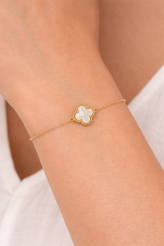 Pearl Clover Bracelet