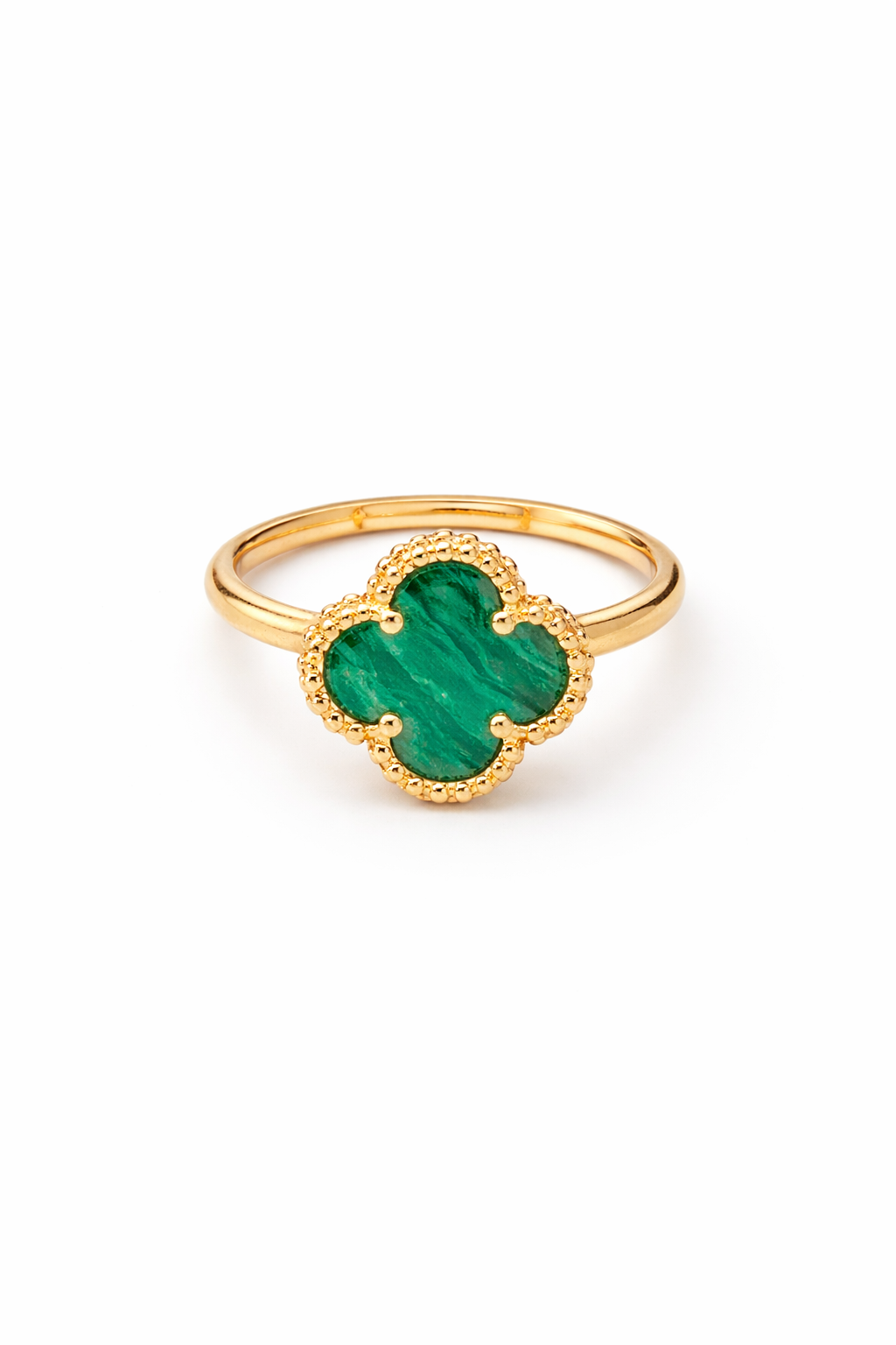 Emereld Clover Ring