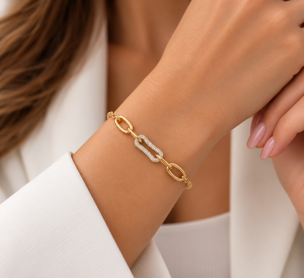 Liora Pavé Link Bracelet