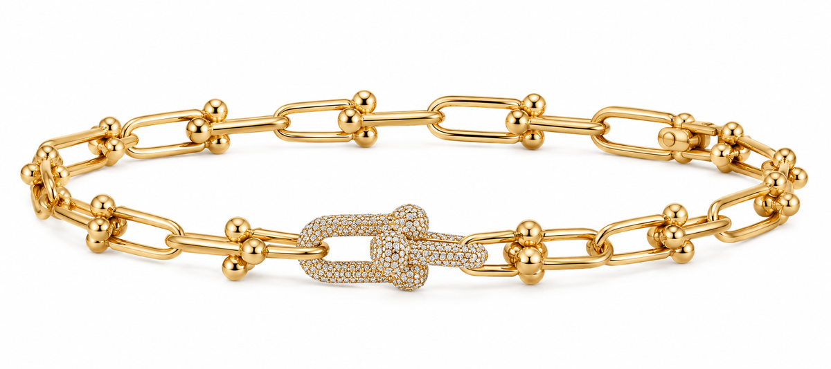 Nexus Pavé Link Bracelet