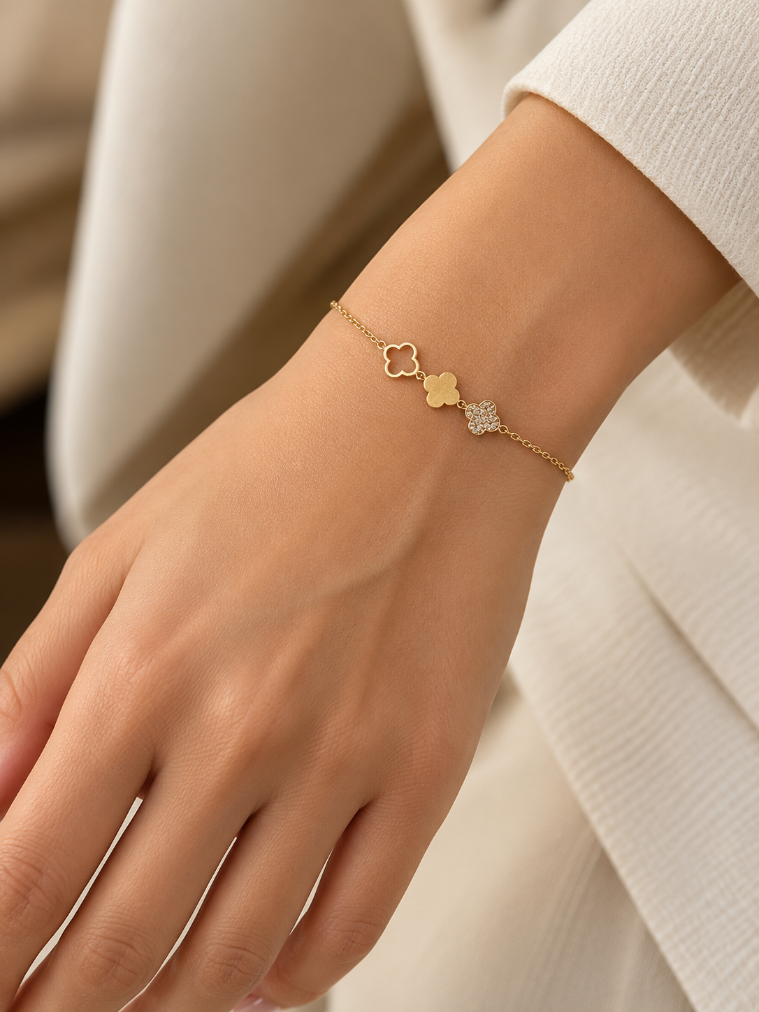 Trio Clover Grace Bracelet